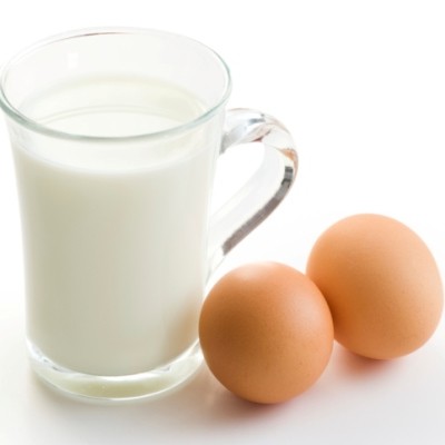 Молоко и яичный белок