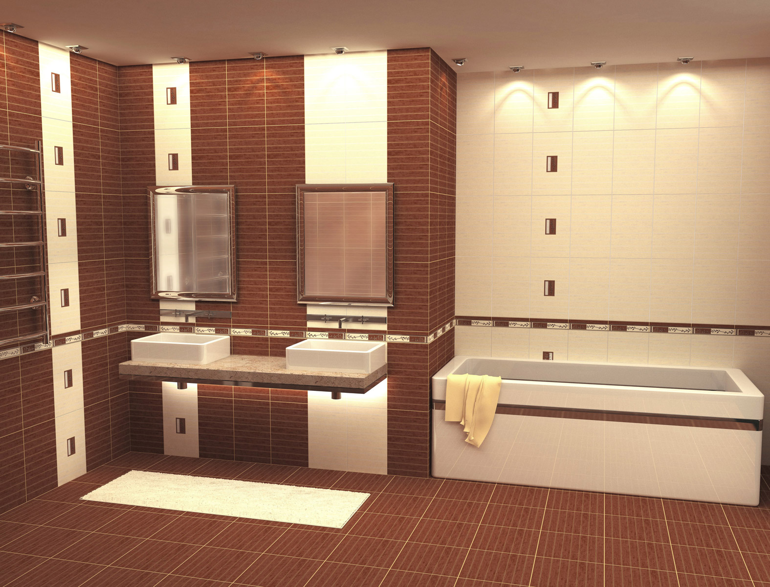 Проекты плитки ванных комнат